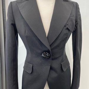 Escada Classic one button black jacket.